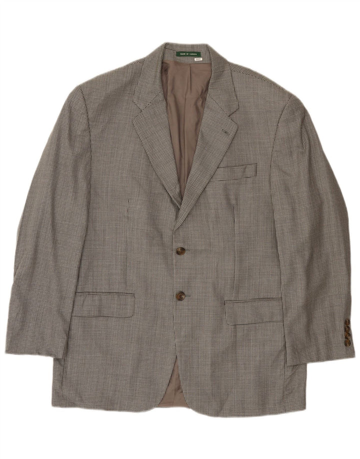Ralph Lauren Herre 2-knaps blazerjakke UK 42 Large Grå Houndstooth