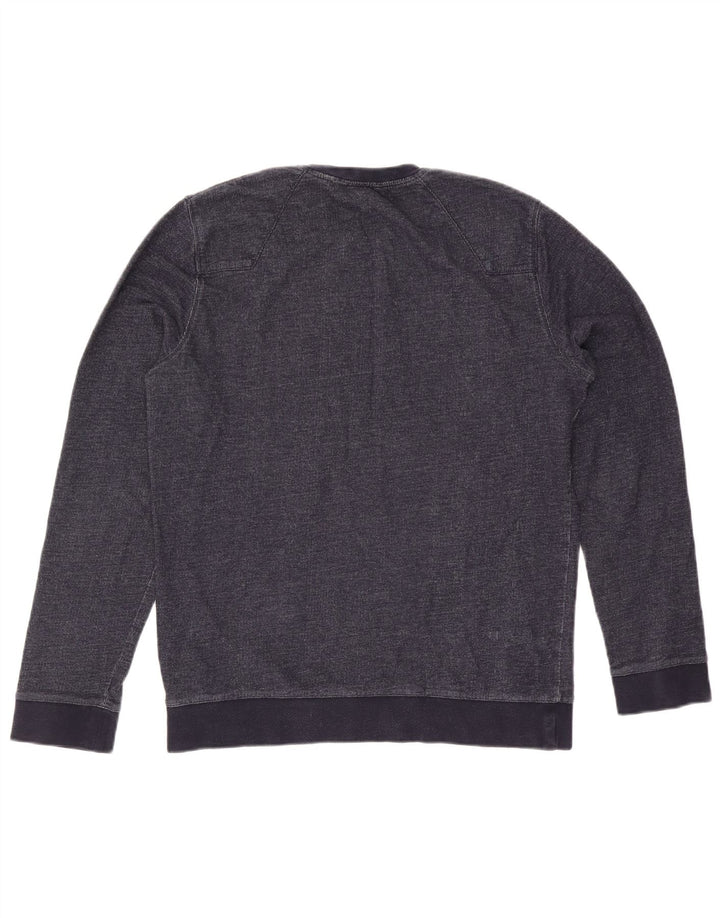 Calvin Klein Jeans Herre grafisk sweatshirt Jumper Medium Navy Blue