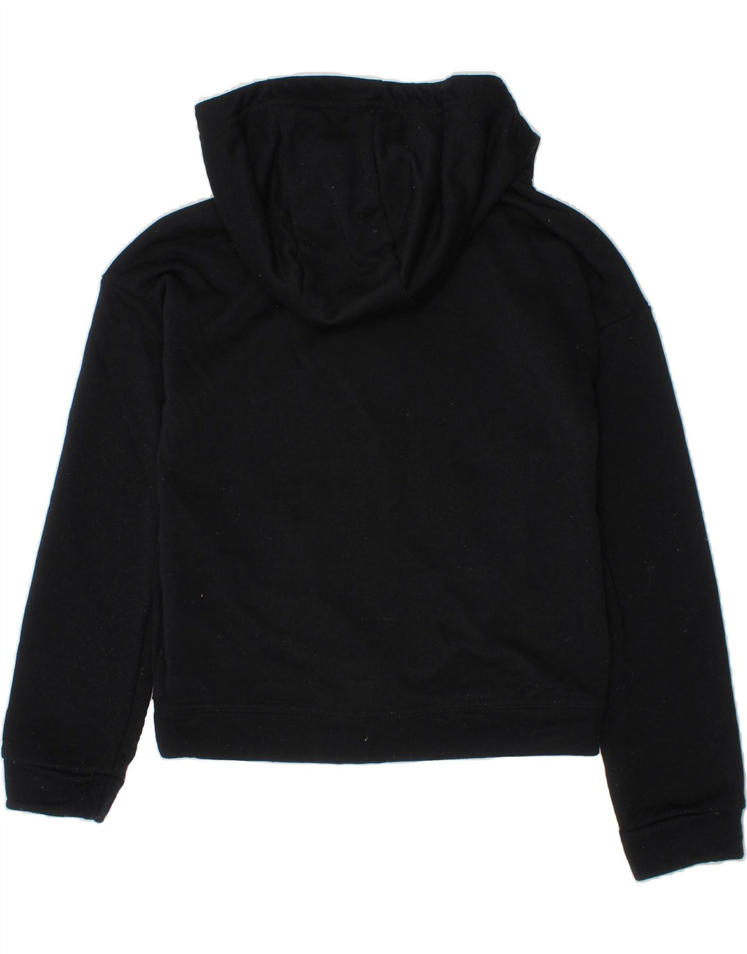 NIKE Boys Dri Fit Graphic Zip Hoodie Sweater 10-11 Years Medium Black Vintage Nike and Second-Hand Nike from Messina Hembry 