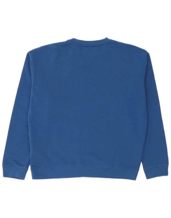 Replay Mens Graphic Sweatshirt Jumper XL Blue Cotton