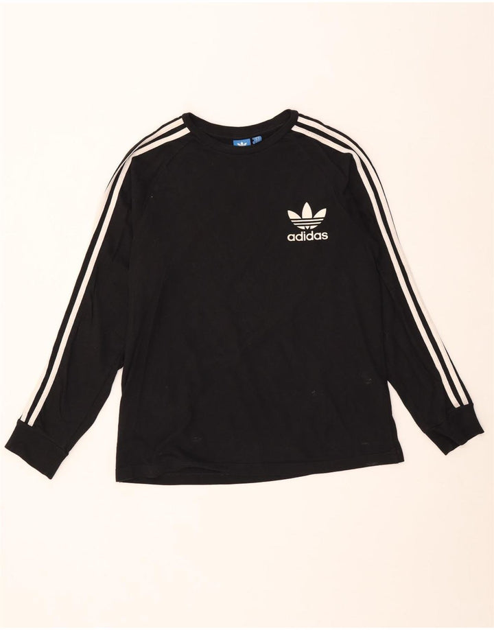 Adidas Herre Top Langærmet Medium Sort Bomuld