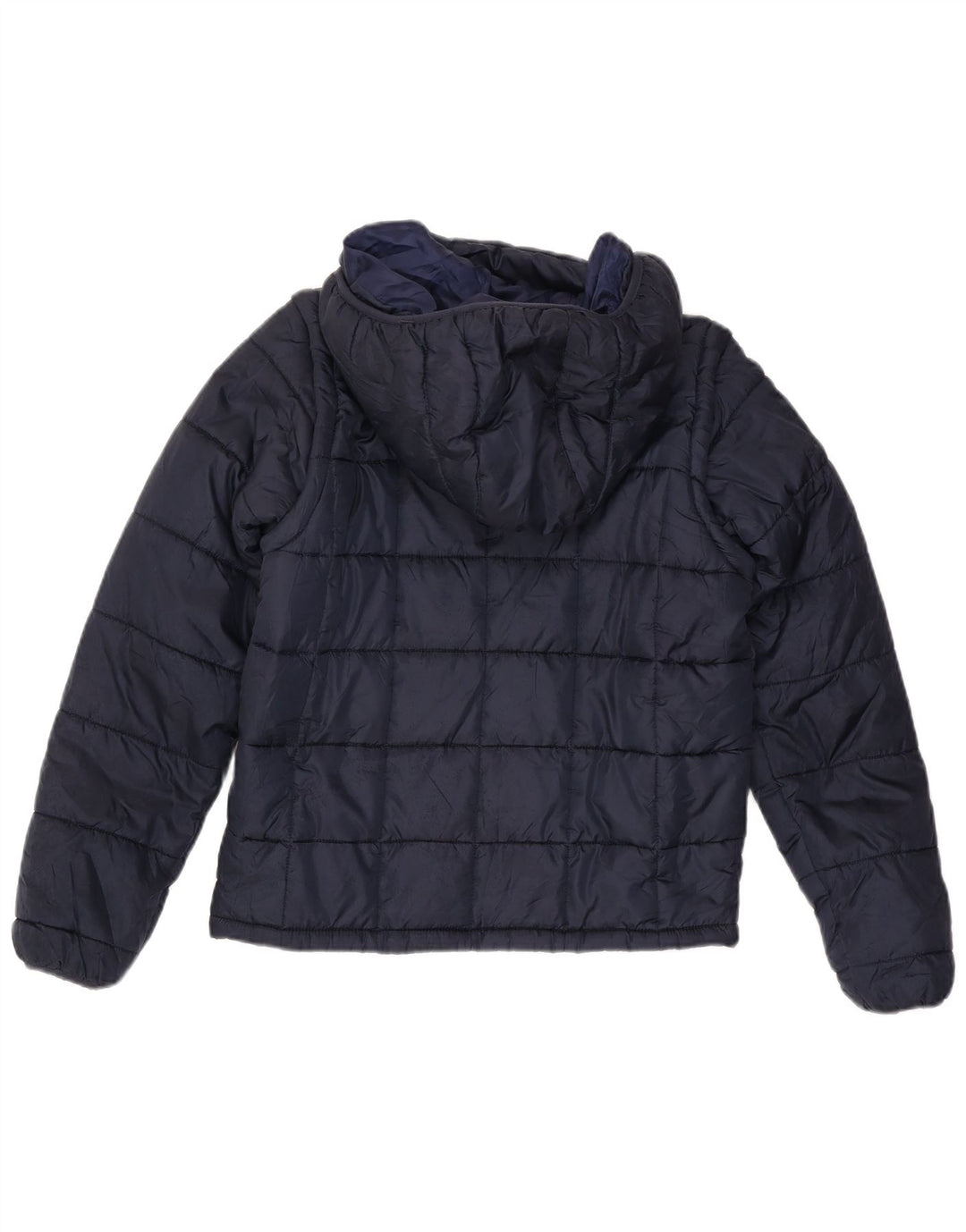 Kappa Herre grafisk hættepolstret jakke UK 36 Lille marineblå polyester