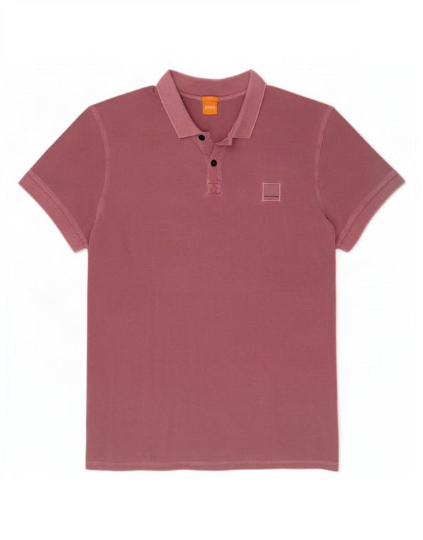 Hugo Boss Herre Slim Fit Polo Shirt 3XL Rød Bomuld