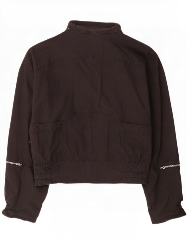 Vintage Kvinder Utility Jacket UK 12 Medium Black