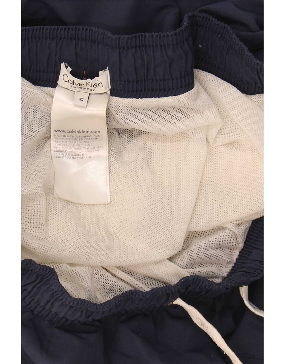 Calvin Klein Herre grafiske svømmeshorts Medium Navy Blue Colourblock