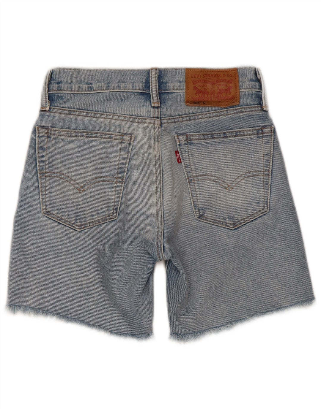 Levi's Boys 505 distressed denimshorts 5-6 år W23 Blue Cotton