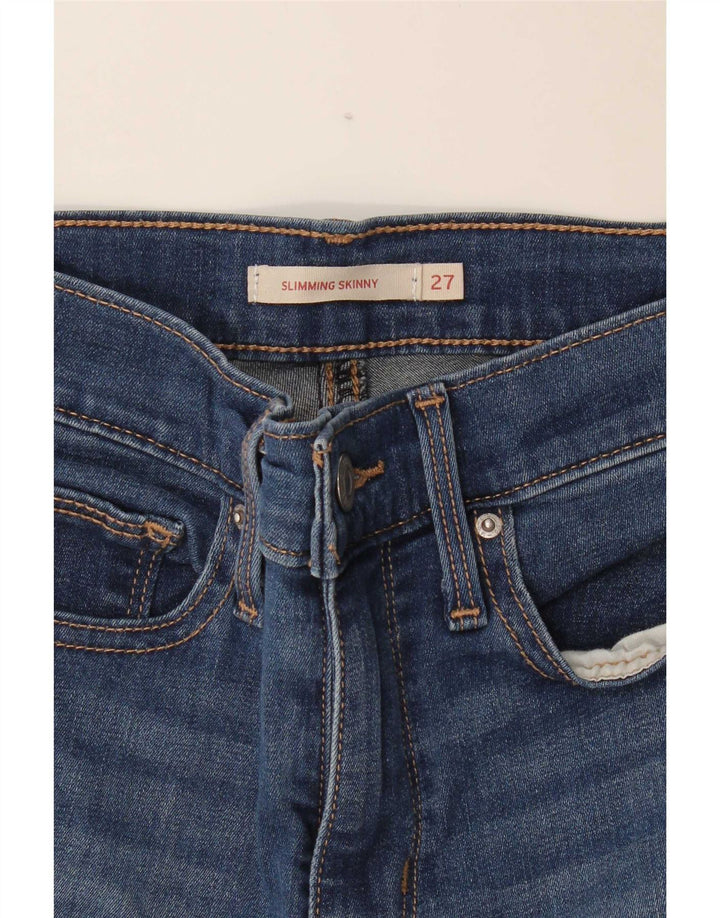 Levi's Dame Slankende Skinny Jeans W27 L29 Blå