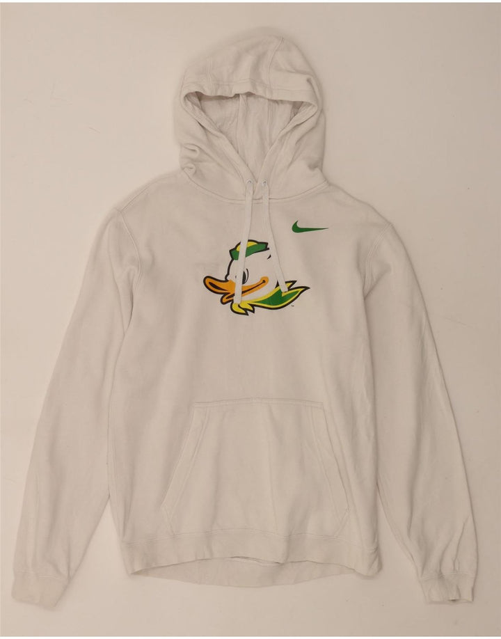 Nike grafisk hættetrøje til mænd mellem hvid bomuld