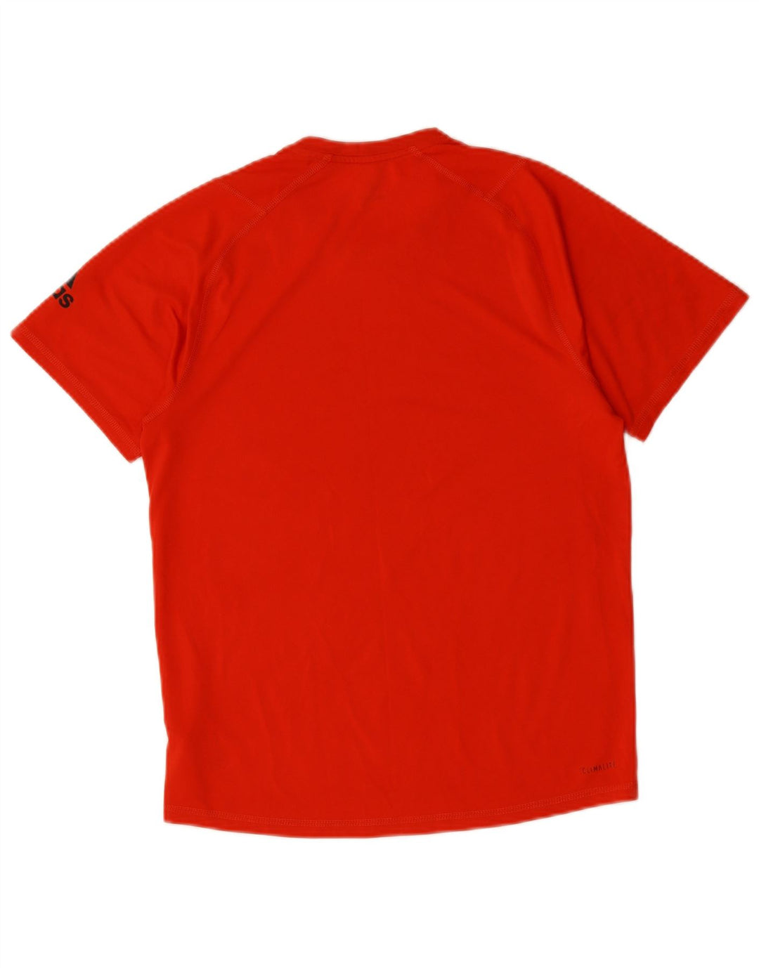 ADIDAS Herre Climalite grafisk T-shirt top lille rød polyester