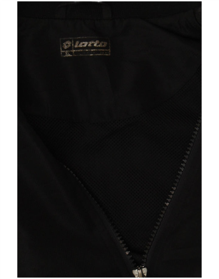 LOTTO Womens Tracksuit Top Jacket UK 18 XL Black