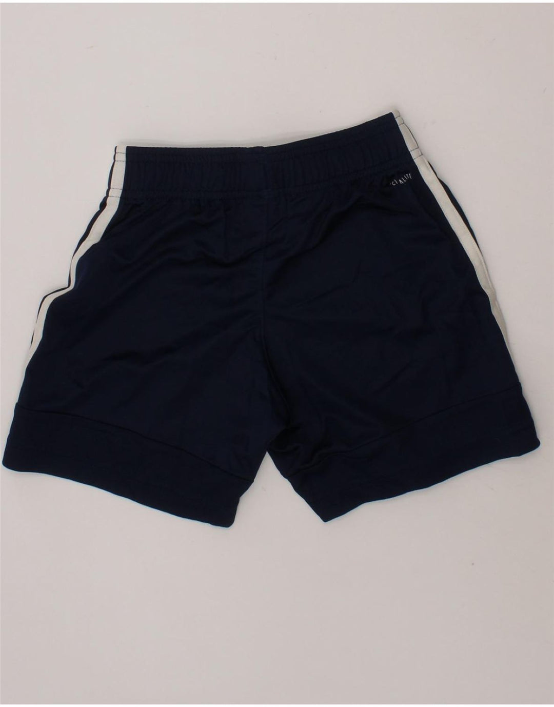 ADIDAS Boys Climalite Sport Shorts 7-8 Years Navy Blue Polyester Vintage Adidas and Second-Hand Adidas from Messina Hembry 