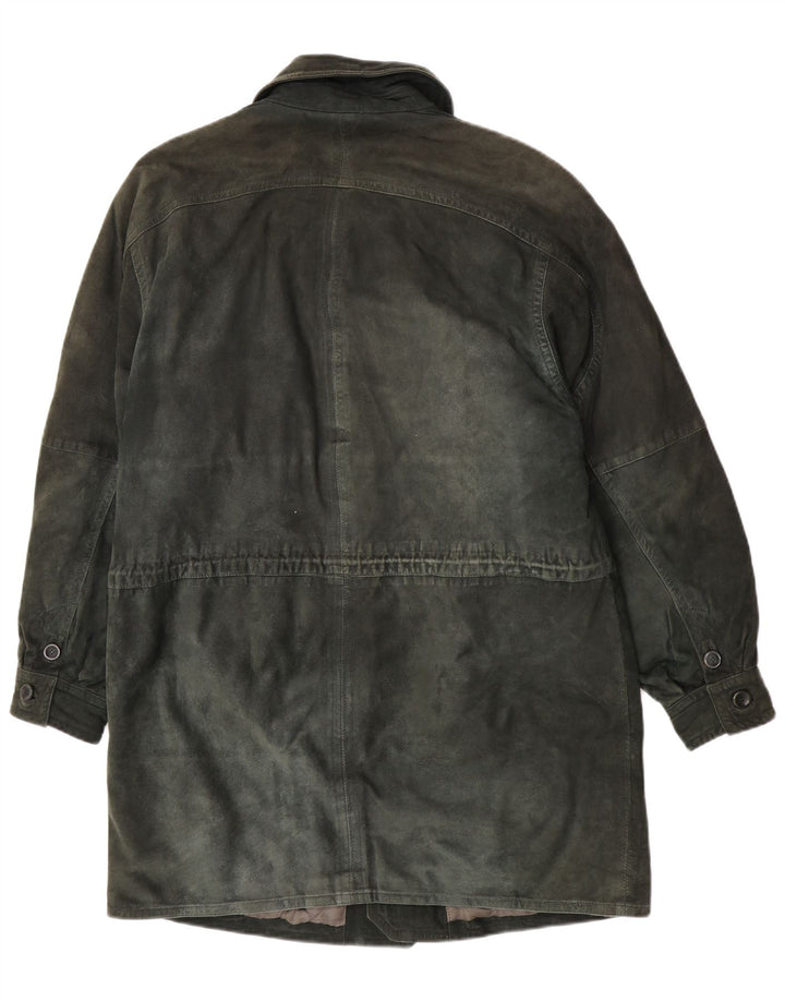 Cerruti 1881 Herre Ruskind Windbreaker Coat IT 50 Large Green