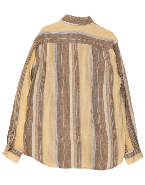 Tommy Bahama Herreskjorte Medium Beige Stribet hør