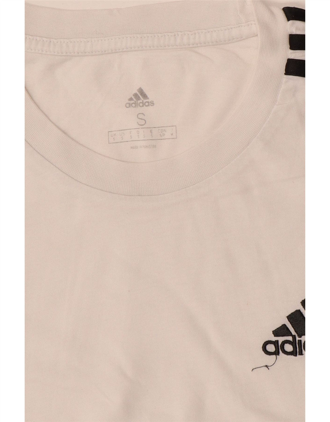 Adidas Herre T-Shirt Top Lille Hvid