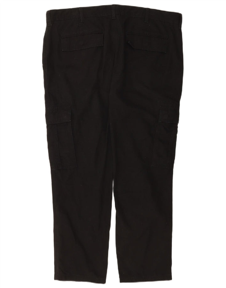 Marks & Spencer Herre Slim Cargo Bukser W40 L29 Sort Bomuld