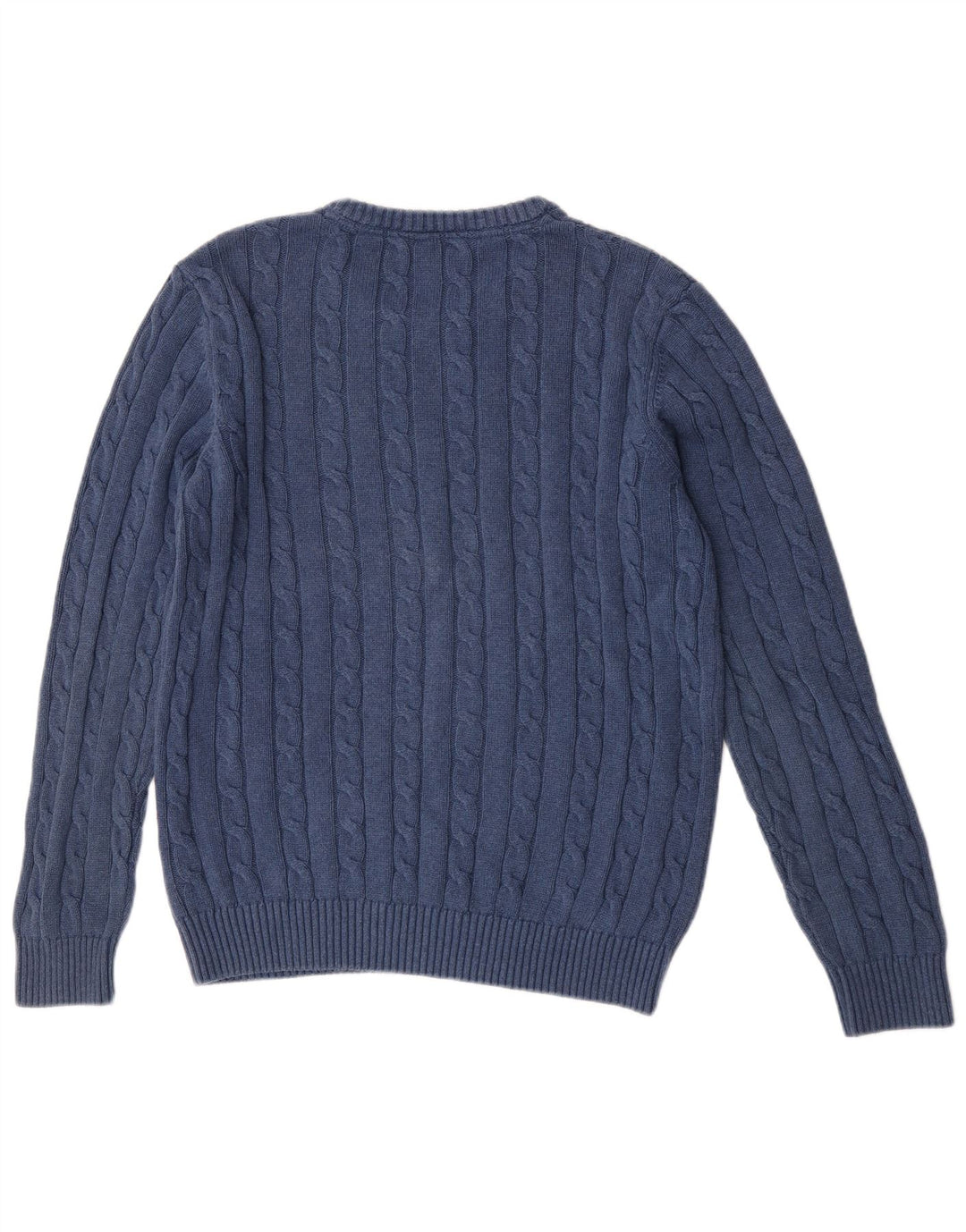 Besætningstøj Herre Boat Neck Jumper Sweater Medium Blå Bomuld