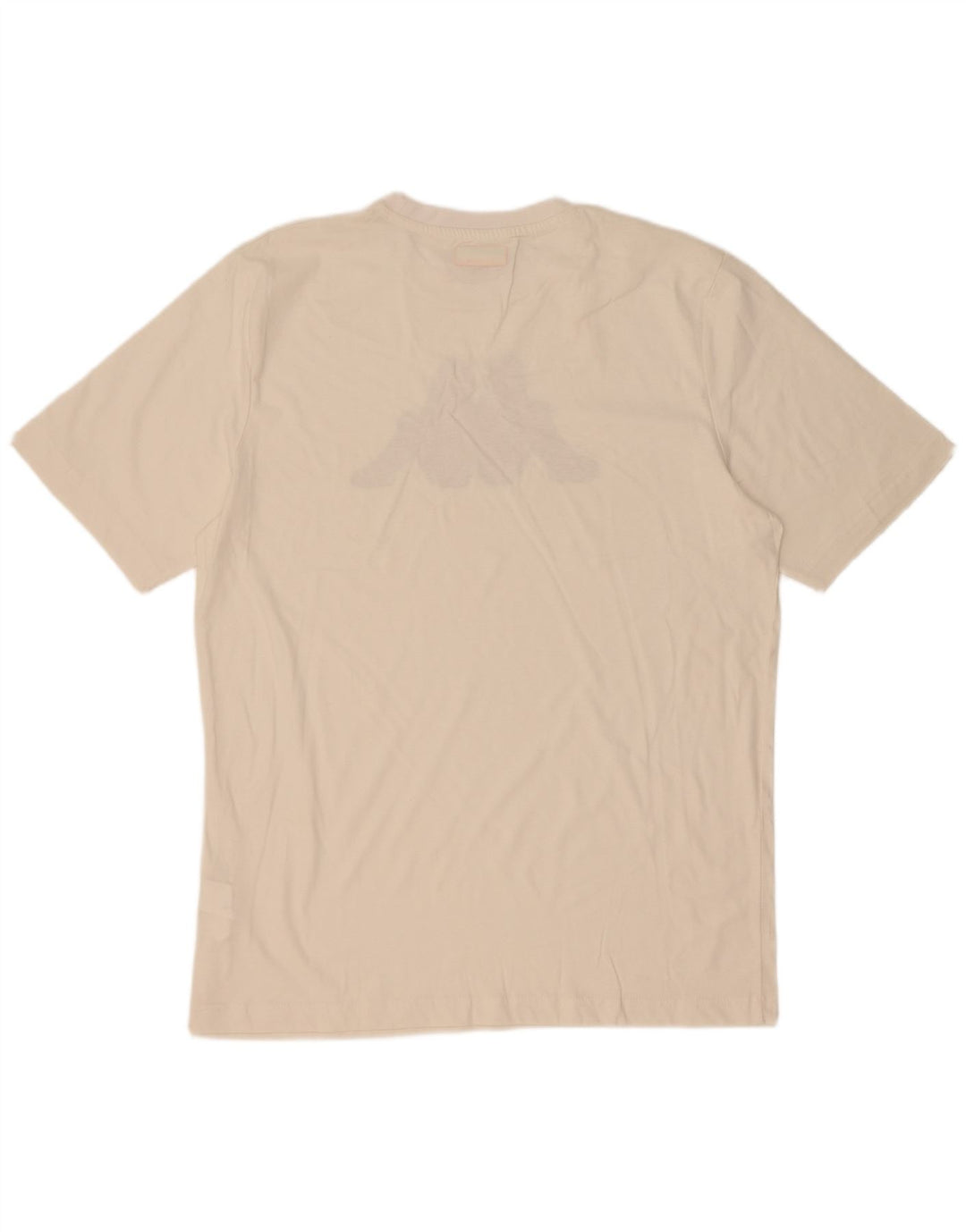Kappa Herre Grafisk T-Shirt Top XL Hvid Bomuld