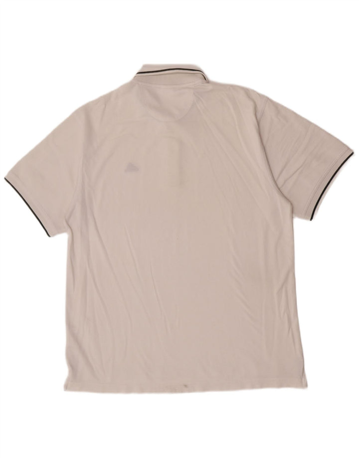 Adidas Polo Shirt til mænd, stor hvid bomuld