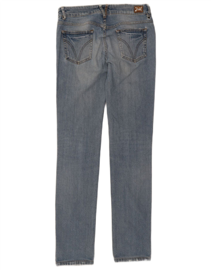 Dolce & Gabbana Dame Distressed Slim Jeans W29 L32 Blå Bomuld