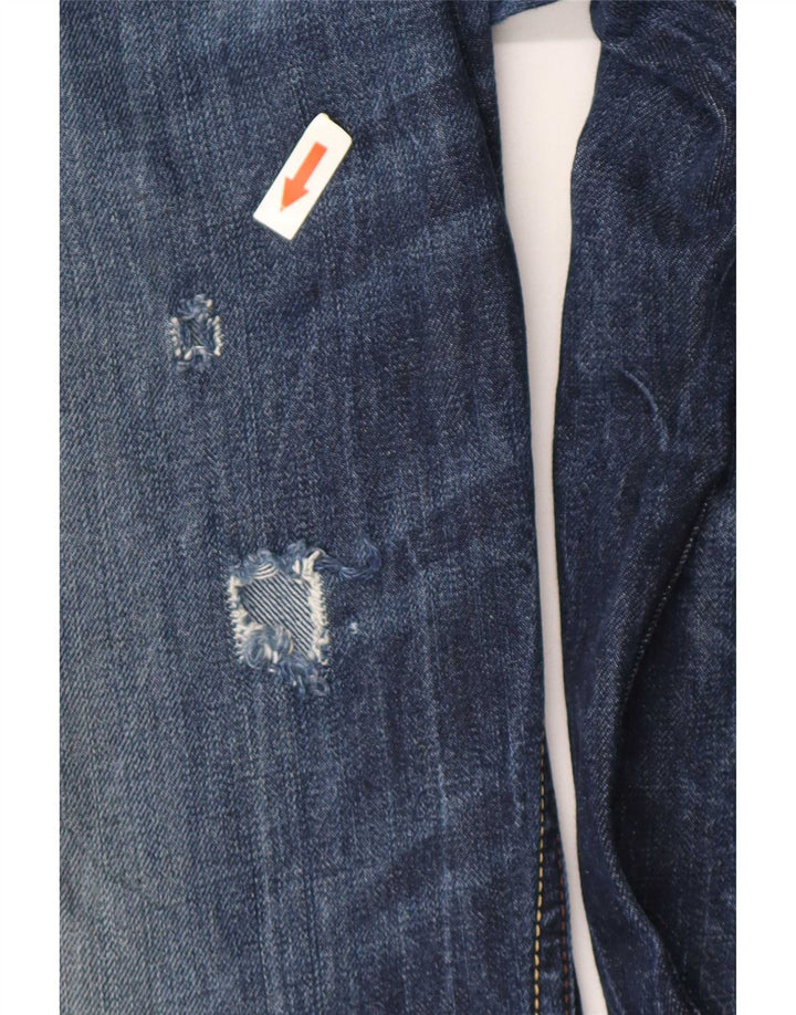 Diesel Herre Straight Jeans W32 L32 Blå Bomuld