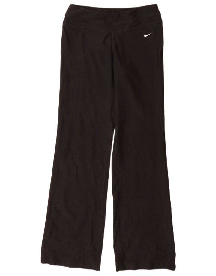 Nike Dame Dri Fit Flare træningsdragt Bukser UK 8 Small Black Polyester
