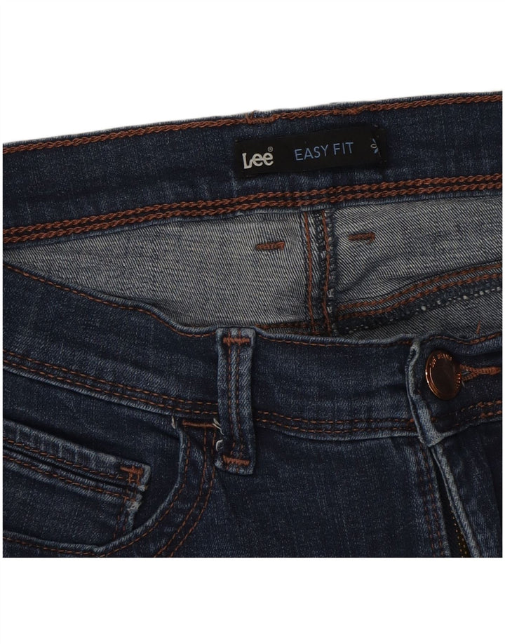 LEE Womens Easy Fit Slim Capri Jeans W30 L22 Navy Blue