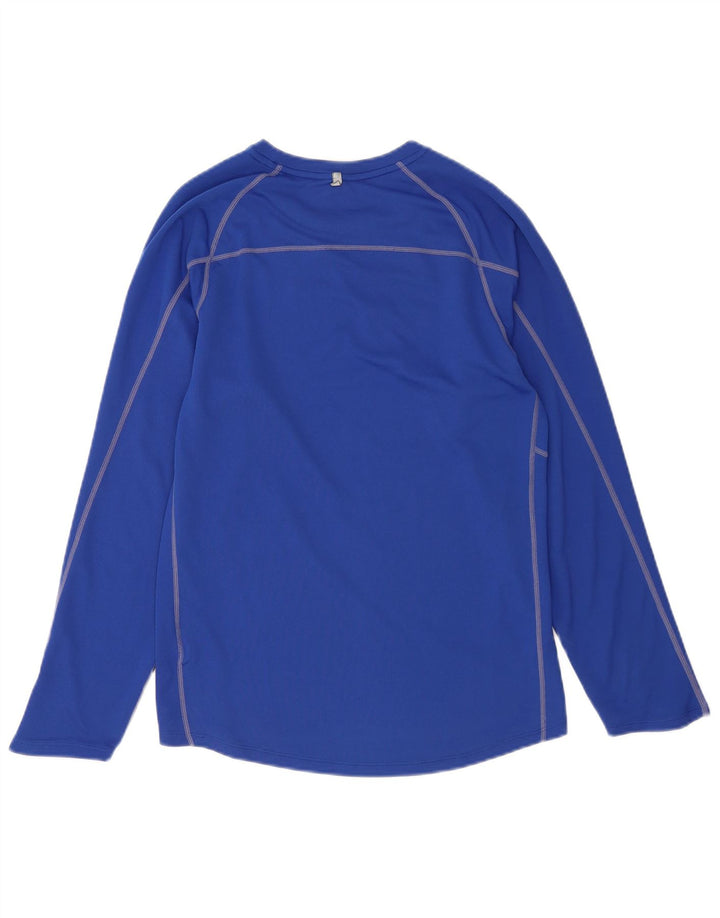 NIKE Herre Dri Fit Top Langærmet Lille Blå Polyester