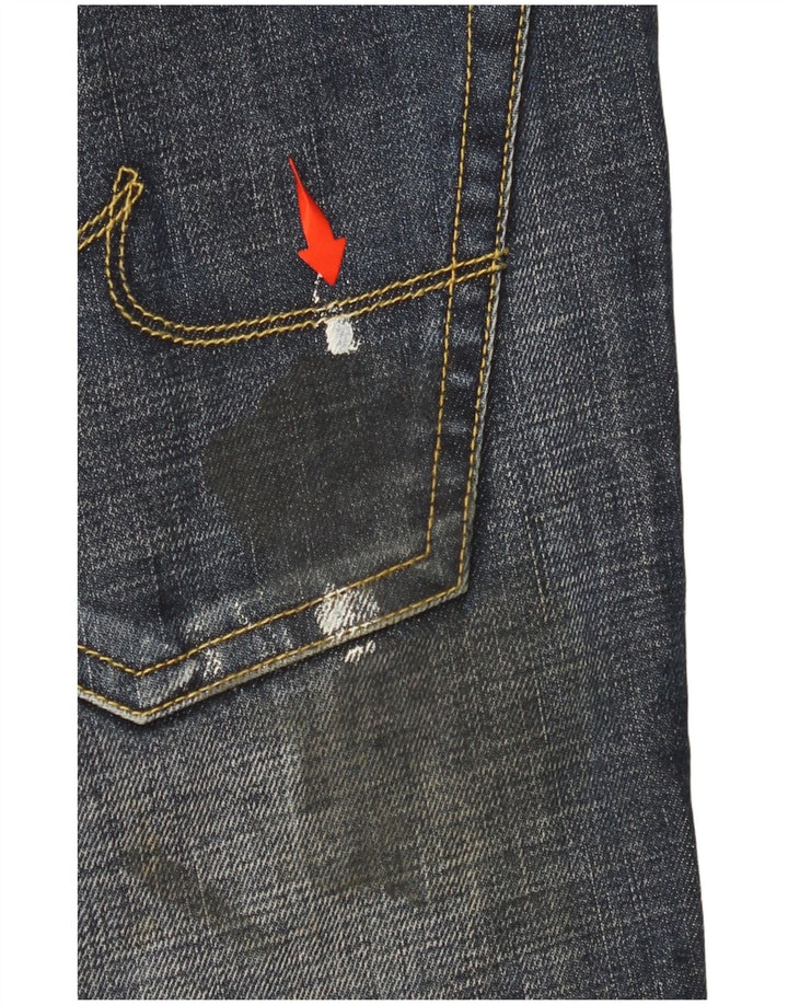 Iceberg Dame Slim Jeans W31 L34 Marineblå Bomuld