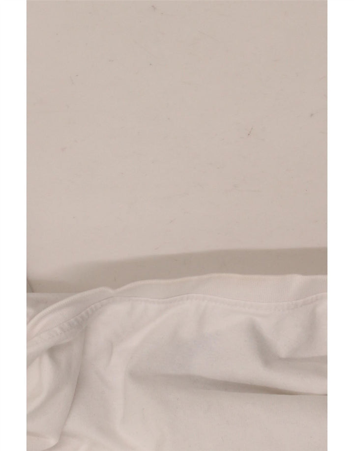 CREW CLOTHING Herre T-Shirt Top Stor Hvid Bomuld