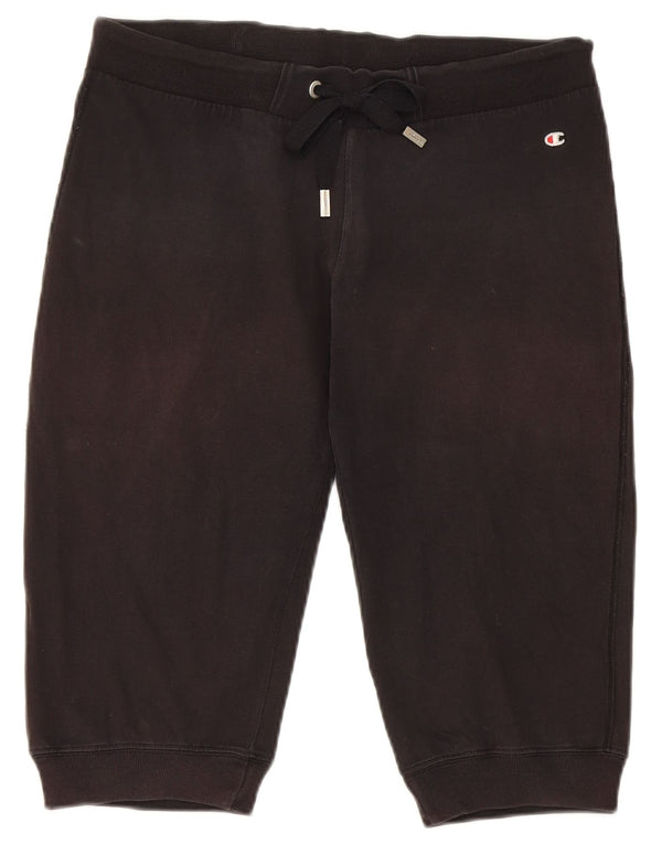 Champion Womens Bermuda Sport Shorts UK 14 Medium Black Bomuld