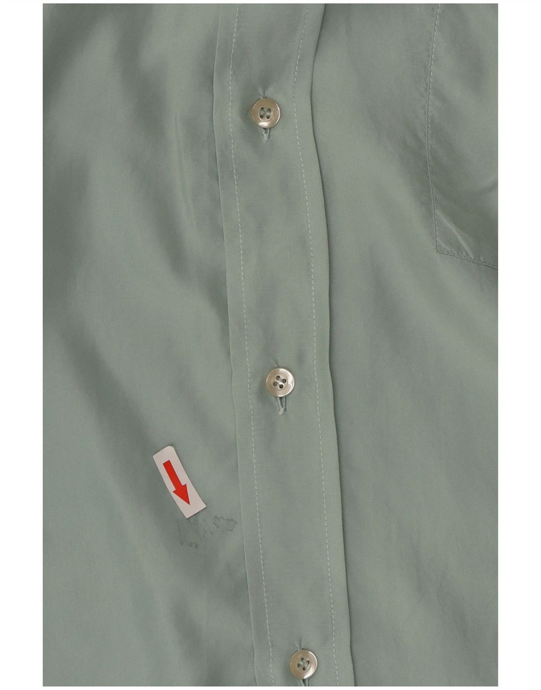 BARONI Kortærmet Herreskjorte IT 50 Medium Grøn Silke