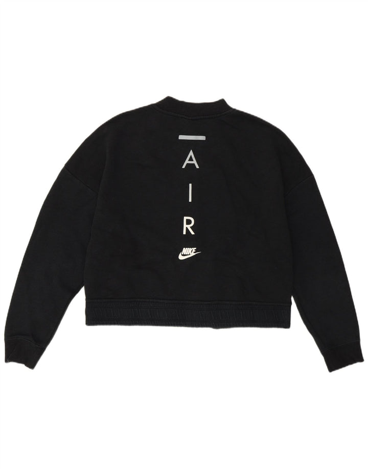 Nike Womens Crop Graphic Oversized træningsdragt topjakke UK 10 Small Black