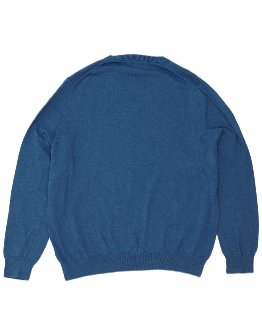 Marks & Spencer Herre V-hals sweater 2XL Blå Bomuld