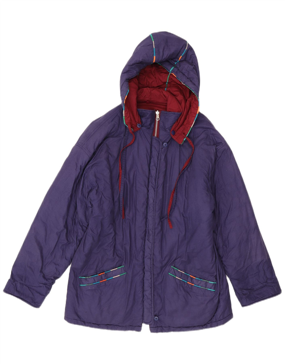 DW-Shop Dame Oversized Hættejakke EU 36 Lille Lilla