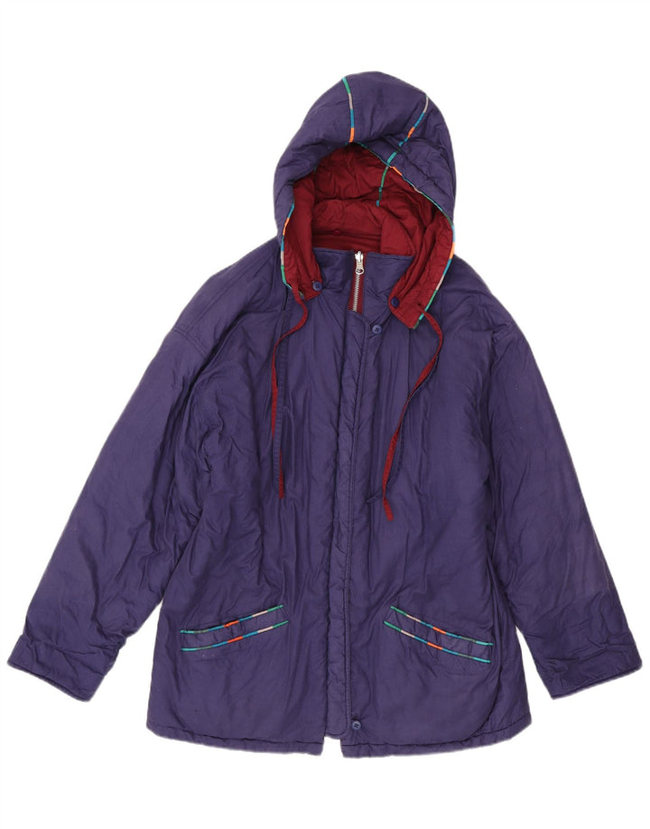 DW-Shop Dame Oversized Hættejakke EU 36 Lille Lilla