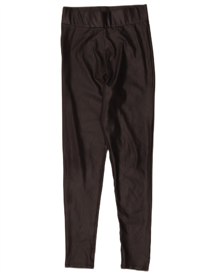 Zara Womens Leggings UK 8 Small Black