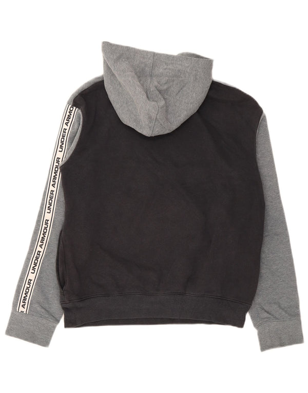Under Armour Boys Cold Gear Hoodie Jumper 13-14 år XL Grå Colourblock