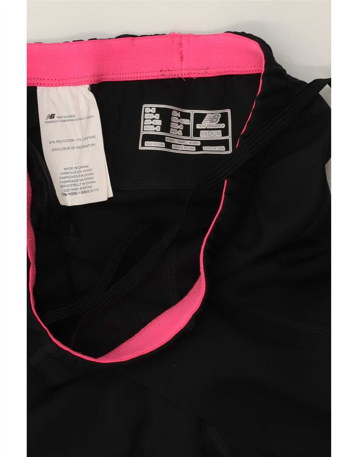 New Balance Dame Capri Træningsdragt Bukser UK 12 Medium Sort Polyester