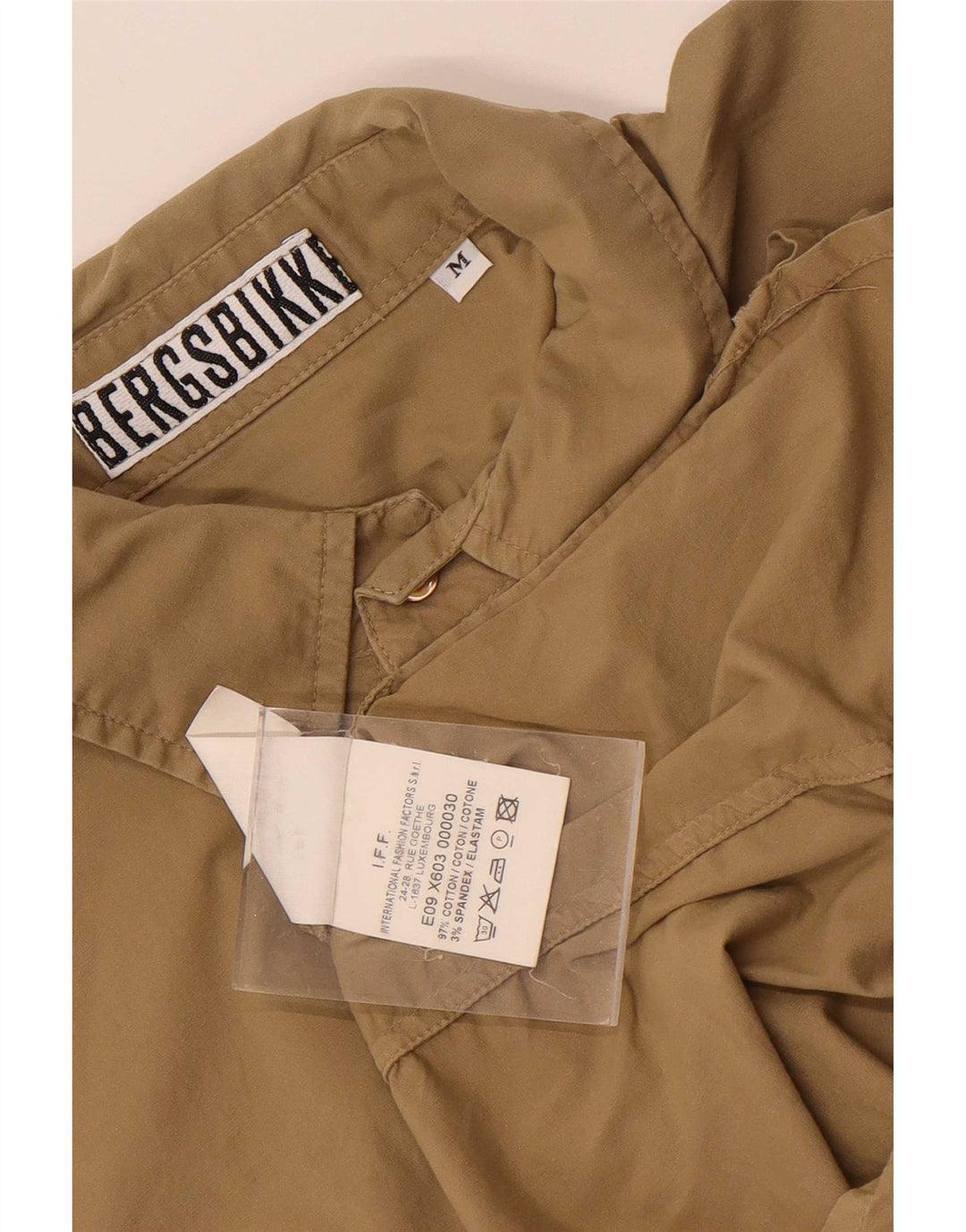 Bikkembergs Kortærmet Herreskjorte Medium Beige Bomuld