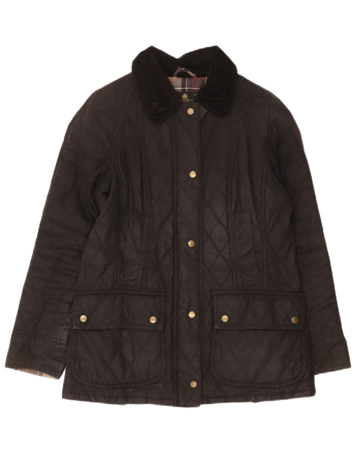 Barbour Quiltet jakke til kvinder UK 10 Lille Sort