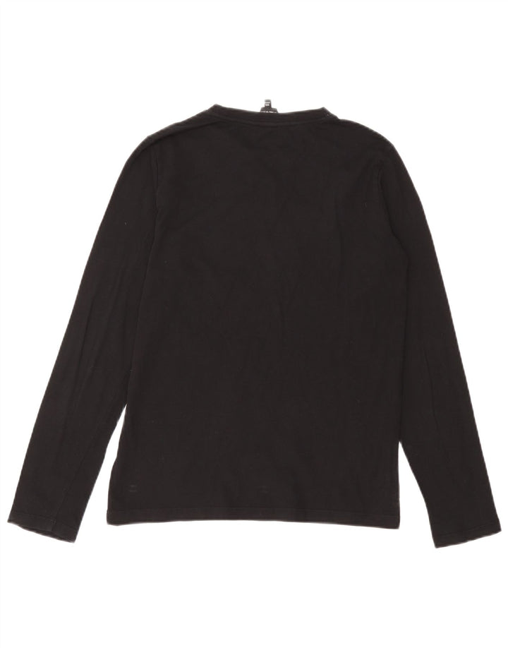 Armani Boys Grafisk Top Langærmet 13-14 år Sort Colourblock