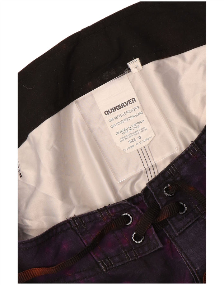 Quiksilver Herre grafiske svømmeshorts Medium Lilla Tie Dye Polyester