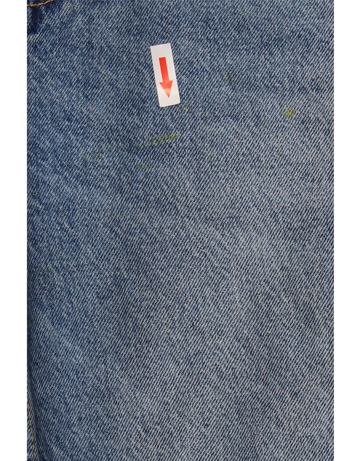 Zara Womens Distressed Tapered Jeans EU 38 Small W28 L27 Blue