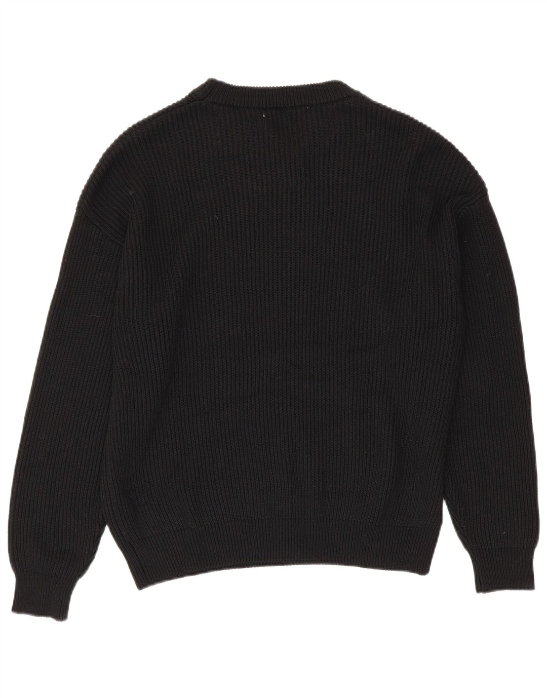 Zara Herre Crew Neck Jumper Sweater Medium Sort Polyester