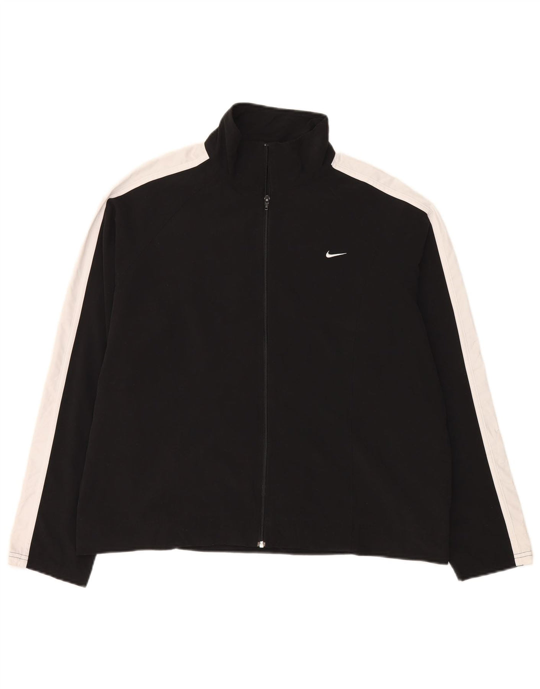 Nike træningsdragt topjakke til kvinder US 12/14 Large Black Colourblock Polyester