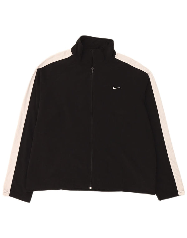 Nike træningsdragt topjakke til kvinder US 12/14 Large Black Colourblock Polyester
