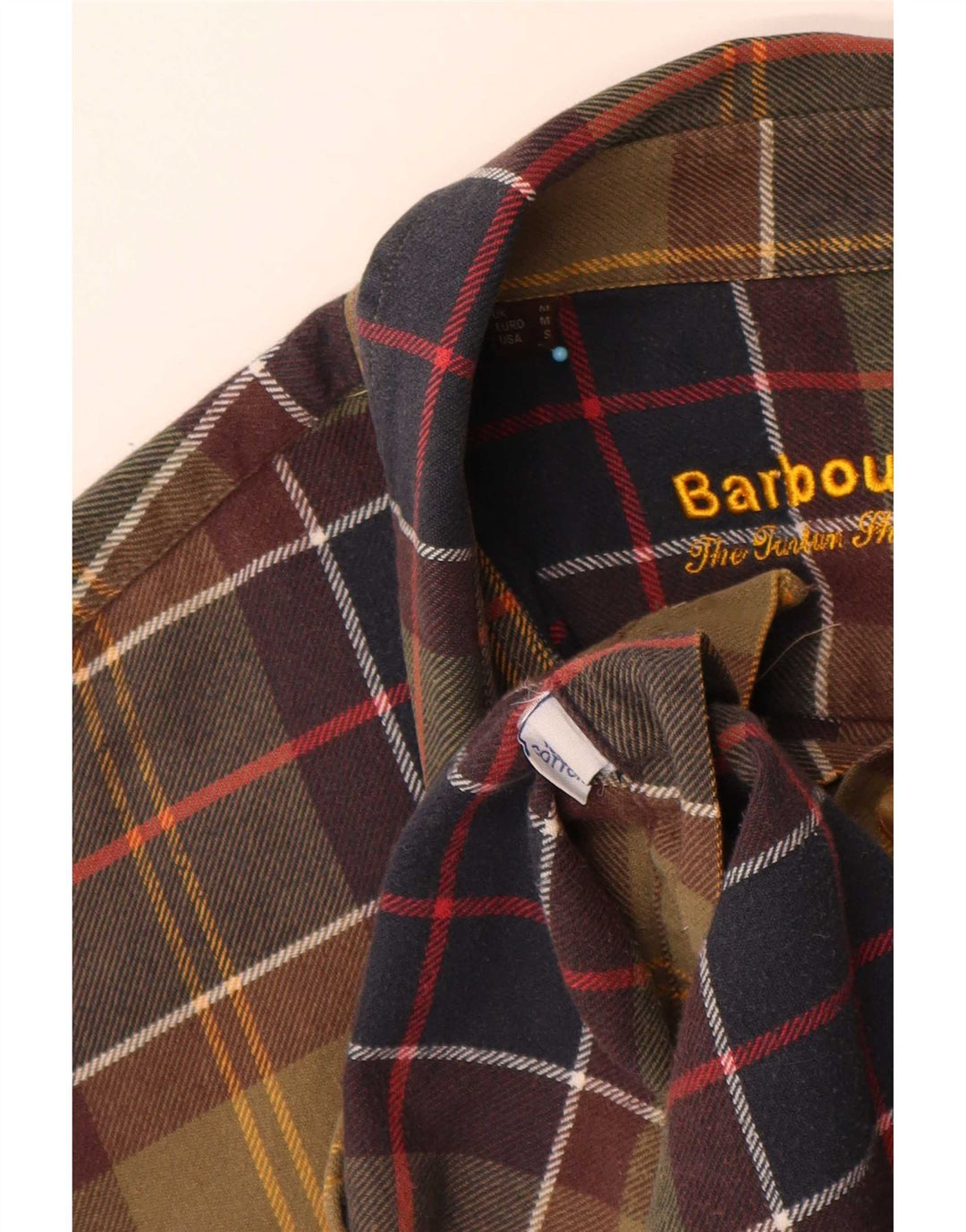 Barbour Herre Regular Fit Flanellskjorte Medium Grøn Plaid Bomuld