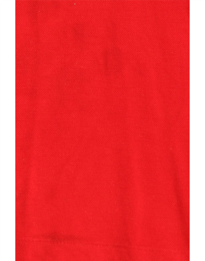 Lacoste herre poloshirt størrelse 4 Medium rød bomuld