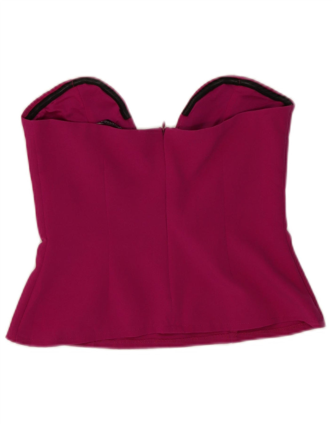 Zara Dame Stropløs Top UK 12 Medium Lilla