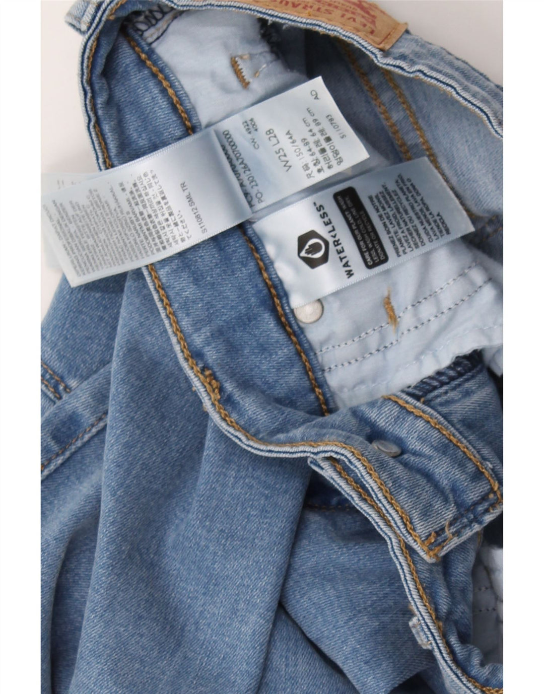 LEVI'S Womens 712 Slim Jeans W25 L28 Blue Cotton Vintage Levi's and Second-Hand Levi's from Messina Hembry 